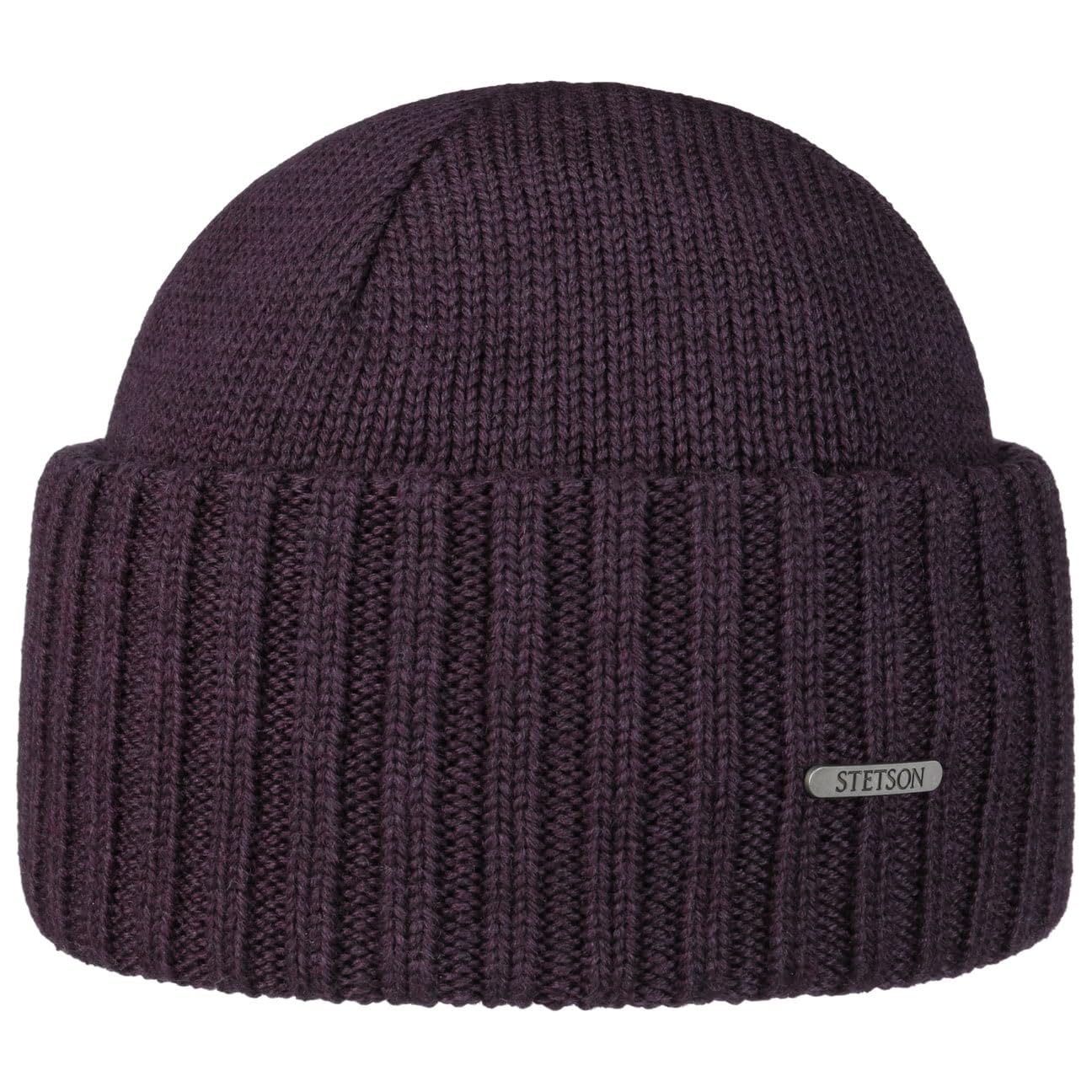 Stetson Northport Bonnet d'hiver en laine mérinos - Fabriqué en Italie - Pour homme et femme - Automne et hiver, lilas, taille unique