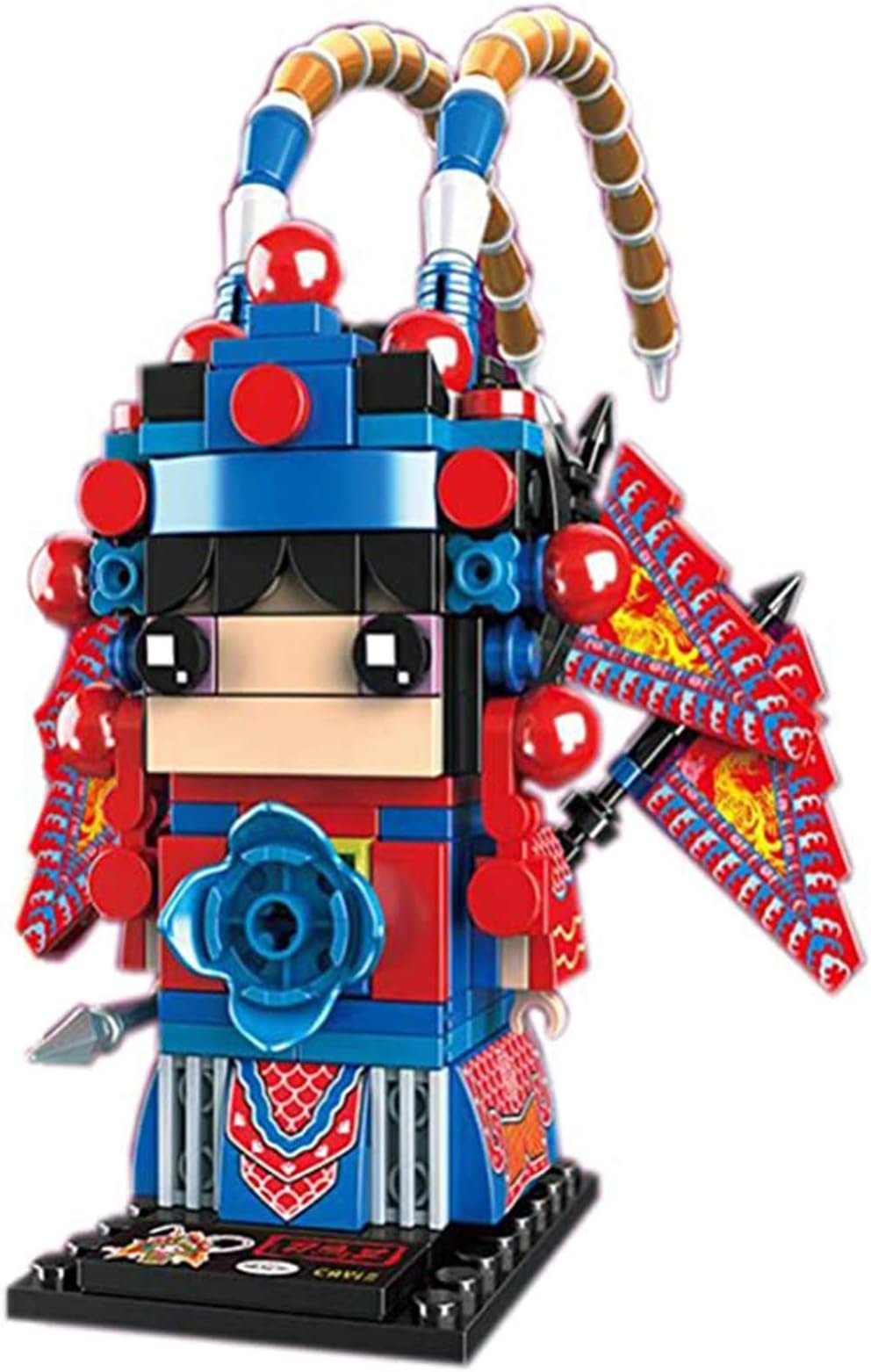 AZK 3D Doll Assembly Model, Chinese Opera Character Decorations, Small Building Blocks