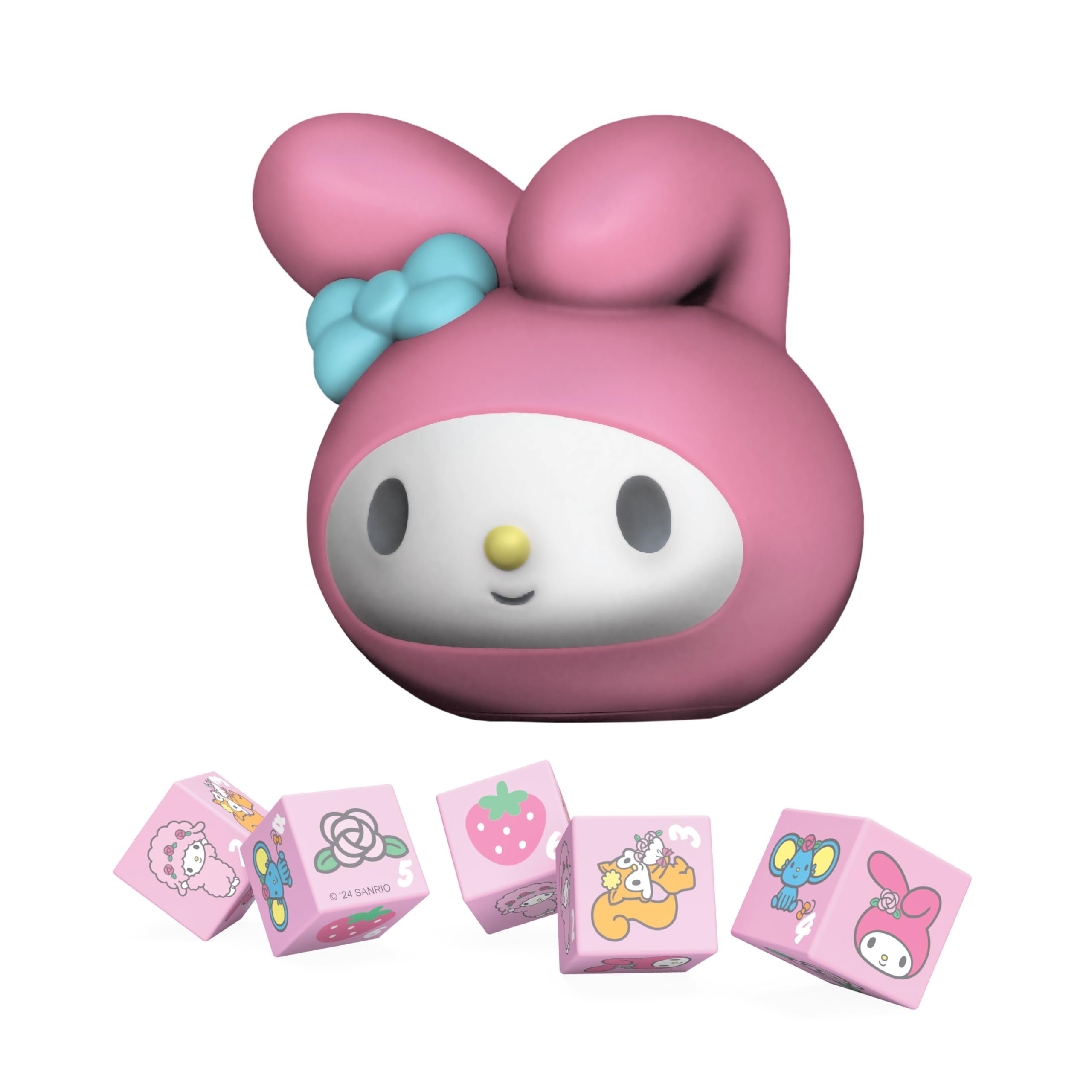 Yahtzee: My Melody Dice Game, Collectible Hello Kitty & Friends Dice Cup Featuring Adorable Artwork, Classic Game Based on Hello Kitty & Friends Favorite, Officially Licensed Sanrio Game & Merchandise