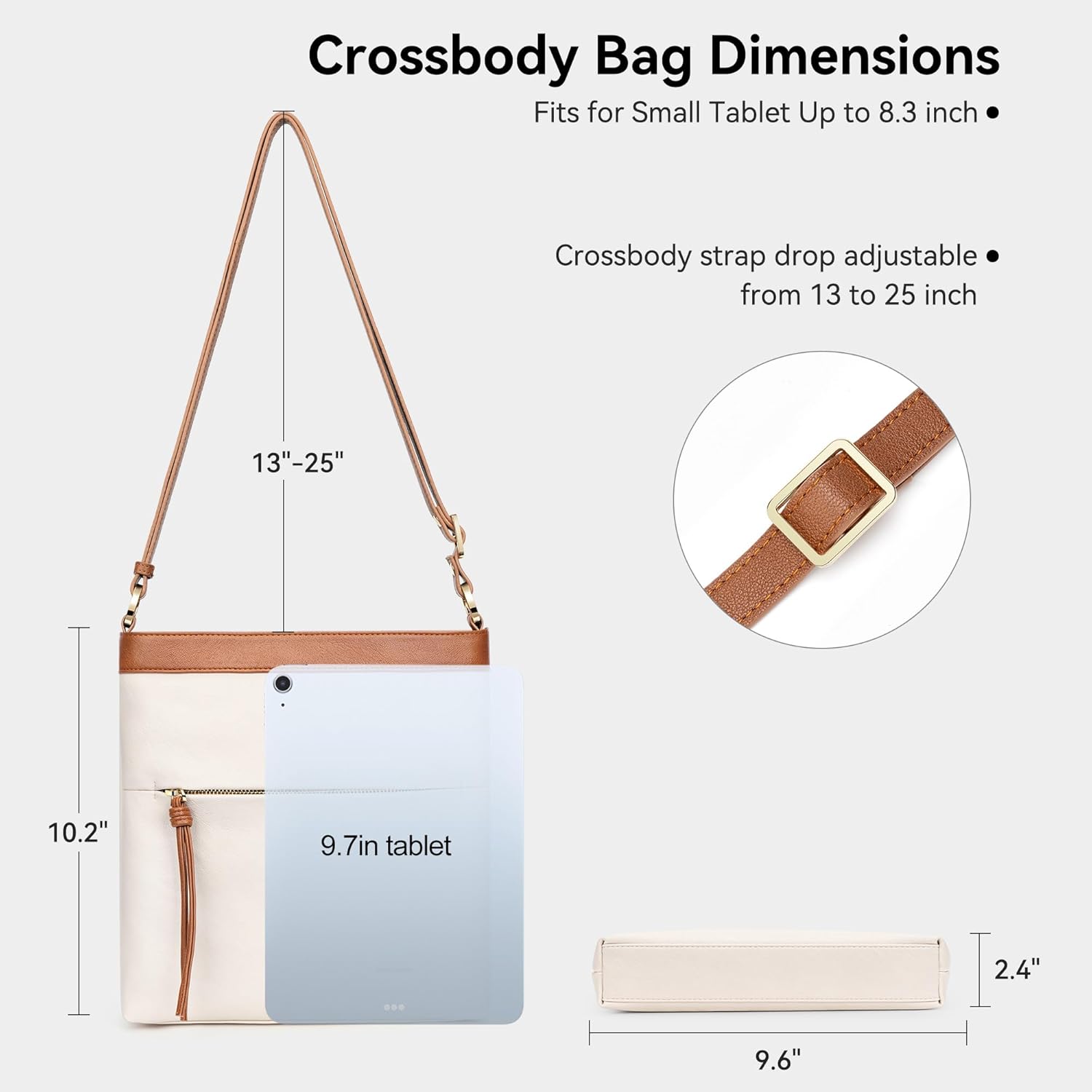 nuoku Small Crossbody Bags for Women Lightweight Purse, Large Capacity Soft Crossbody Bag for Travel, Casual, Work - Image 5