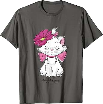 ディズニー　Cats&Dogs Tシャツ　おしゃれ キャットマリー Amazon | DISNEY おしゃれキャット マリー プリント 152100013 T