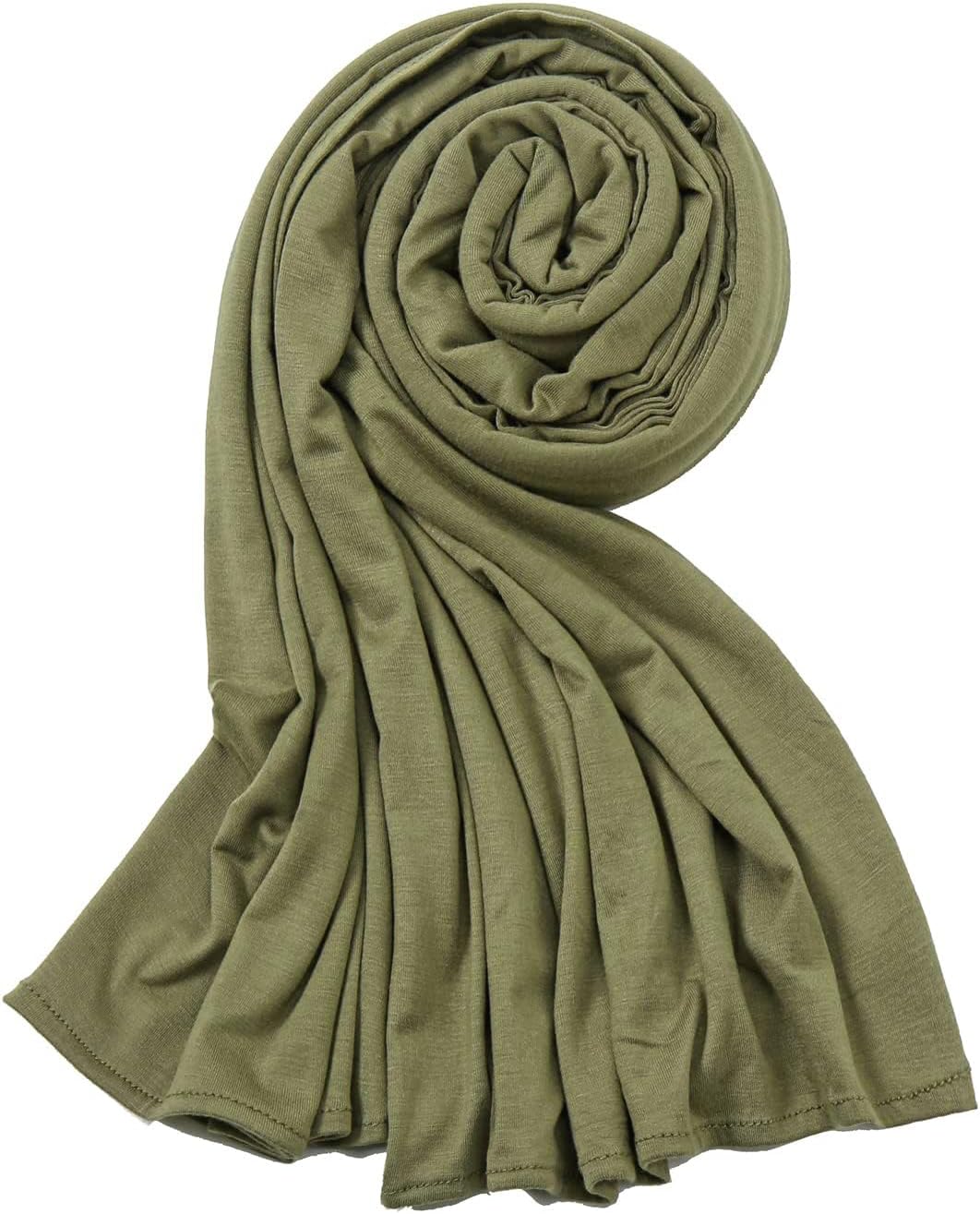 Soft Stretch Head Wrap Scarfs Long Turban Head Wrap Tie for Women