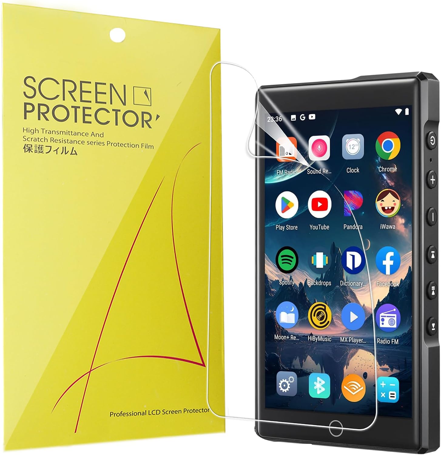 Lamshaw Compatible for KeenPlus MP4 Player Screen Protector, [6 Pack] Full Coverage TPU Clear Film Compatible for KeenPlus C4 4.3" MP4 Player (6 Pack)