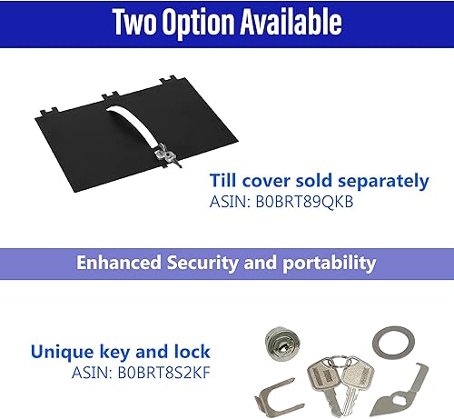 Miniatura 8 de SAM4s - Cajón frontal de acero inoxidable de 16 pulgadas con 5 billetes5 monedas