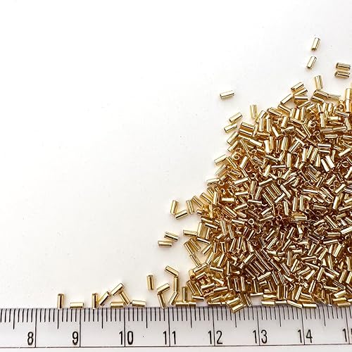 Miniatura 19 de Embroiderymaterial Cuentas de tubo de vidrio japonés para hacer joyas, hacer pulseras, cabello, bordado, costura, manualidades, cuentas