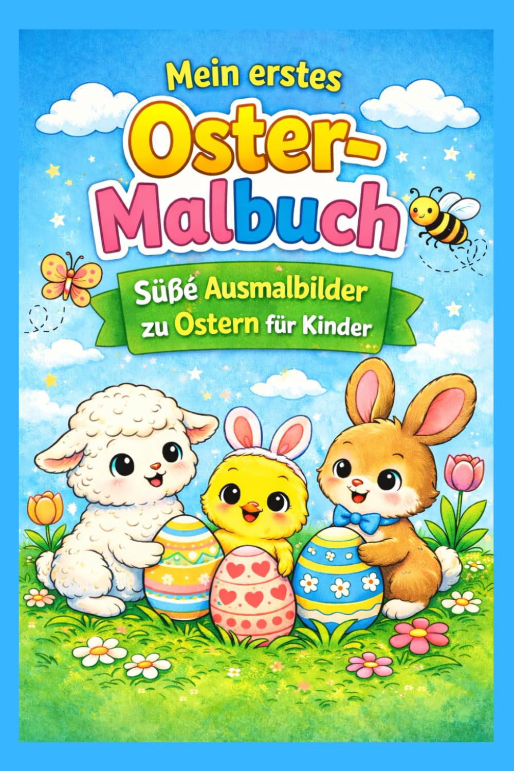 Mein erstes Ostermalbuch: Süße Ausmalbilder zu Ostern für Kinder