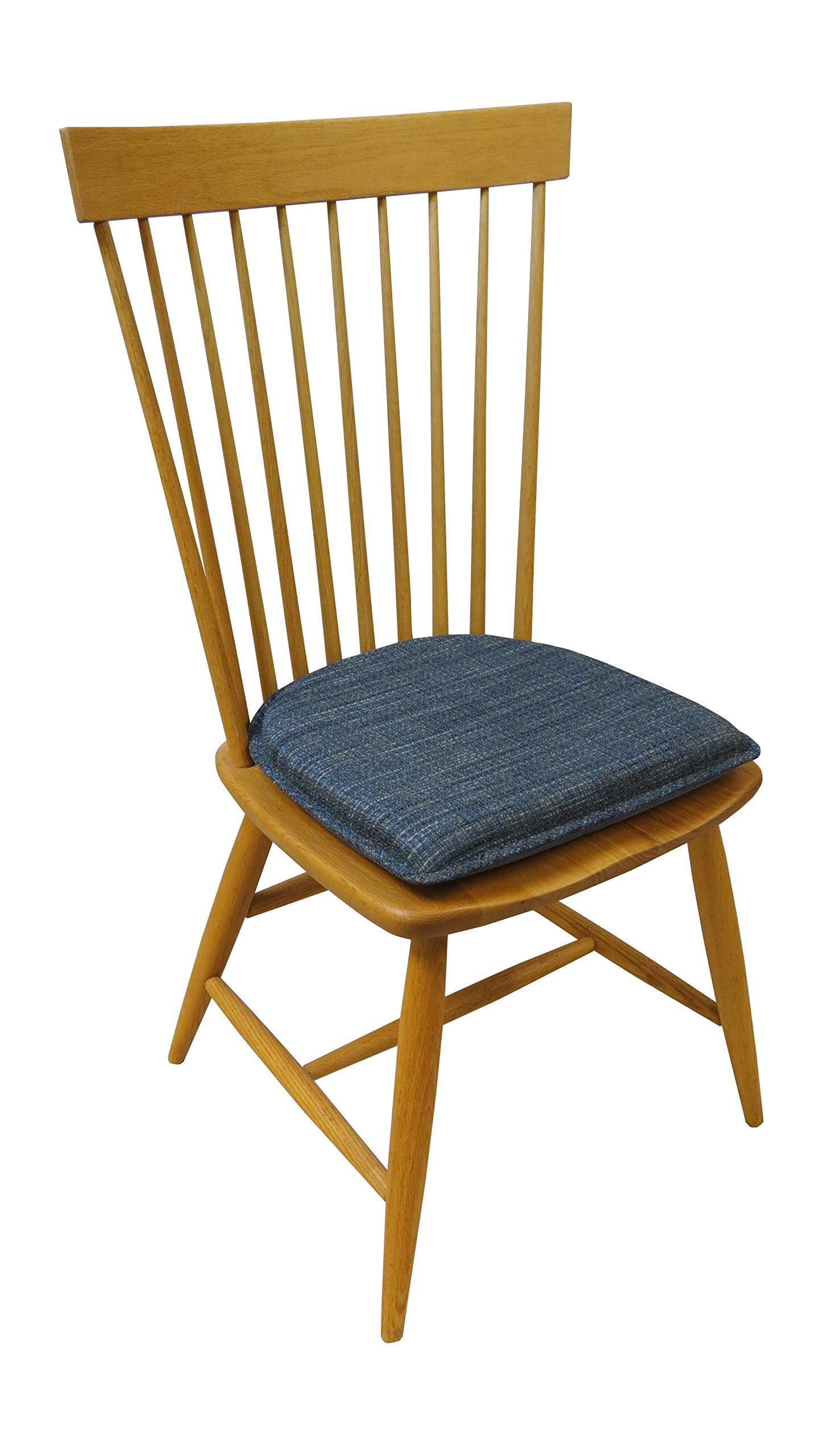 Klear Vu Raindrop The Gripper Non Slip Chair Cushions, Soft & Comfortable Seat Pad, Sitting Pillow for Kitchen, Dining or Office, 4 Count (Pack of 1), 02 Blue