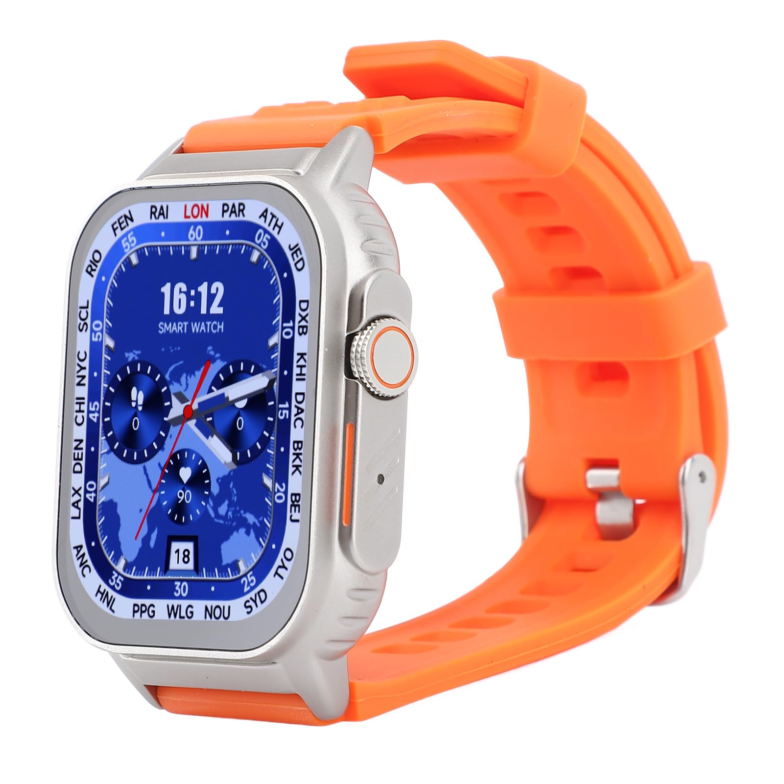 Cocoarm Smart .01 Pollici Touch Screen, Chiamata Bluetooth (ORANGE)