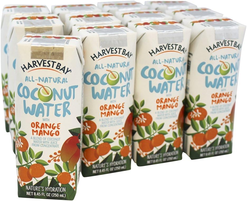 Harvest Bay Coconut Water Orange Mango 8.45 fl oz Grocery & Gourmet Food