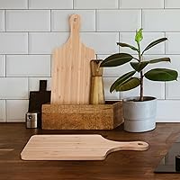 Vista 7 de WILLOWDALE 10 tablas de cortar de madera para cocina, tablas de charcutería de 11 pulgadas, tabla de servir de madera para pizza, queso, postre