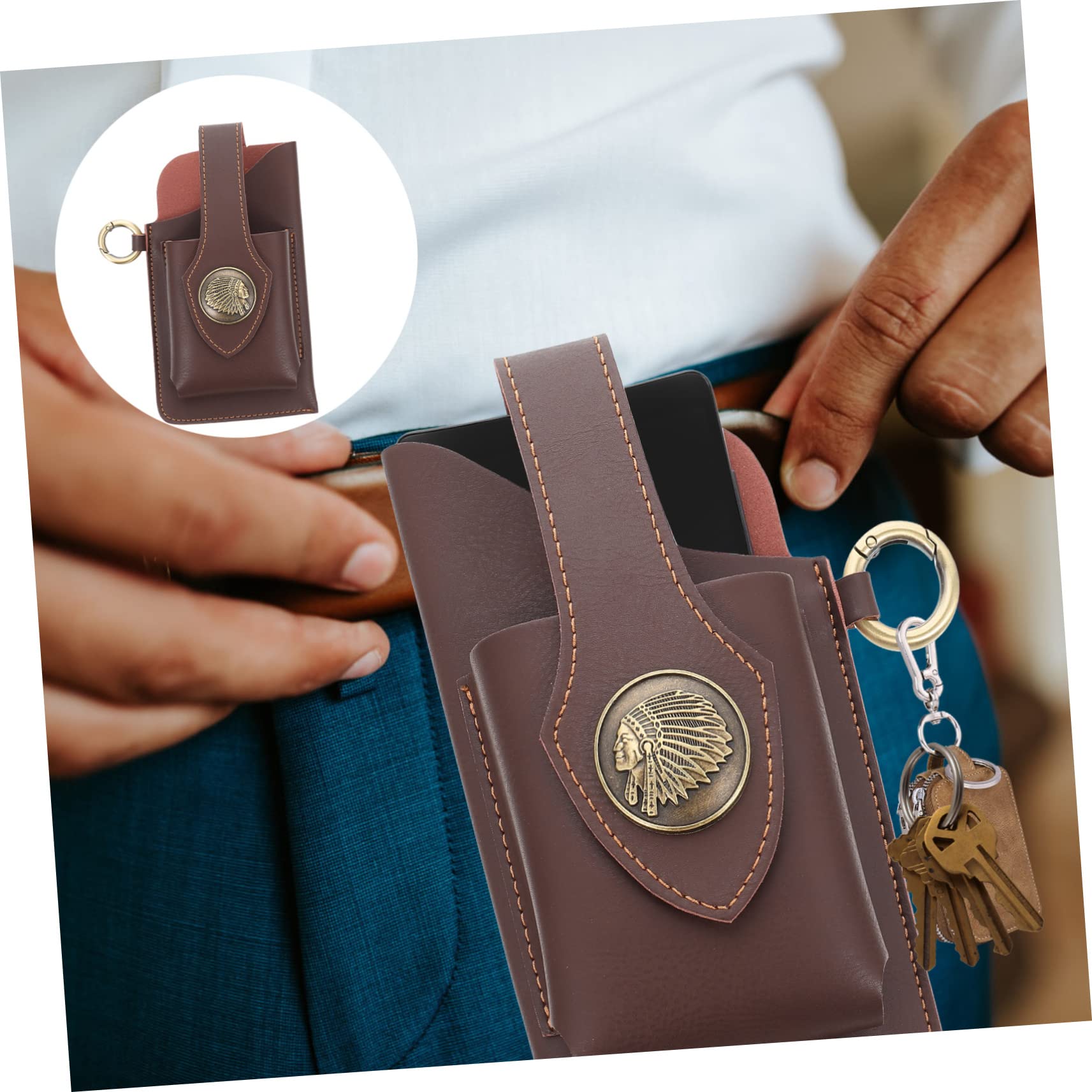 Toddmomy 4pièces De Multifonction Pour Pochette à Ceinture Pour Téléphone Portable De Sport Pu Pour Running