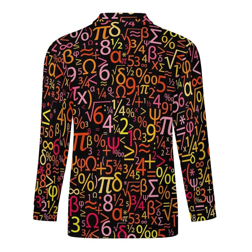 【COLOR iN ID】button pola tee Amazon.com: Colorful Numbers Men's Polo-Shirts Long Sleeve T