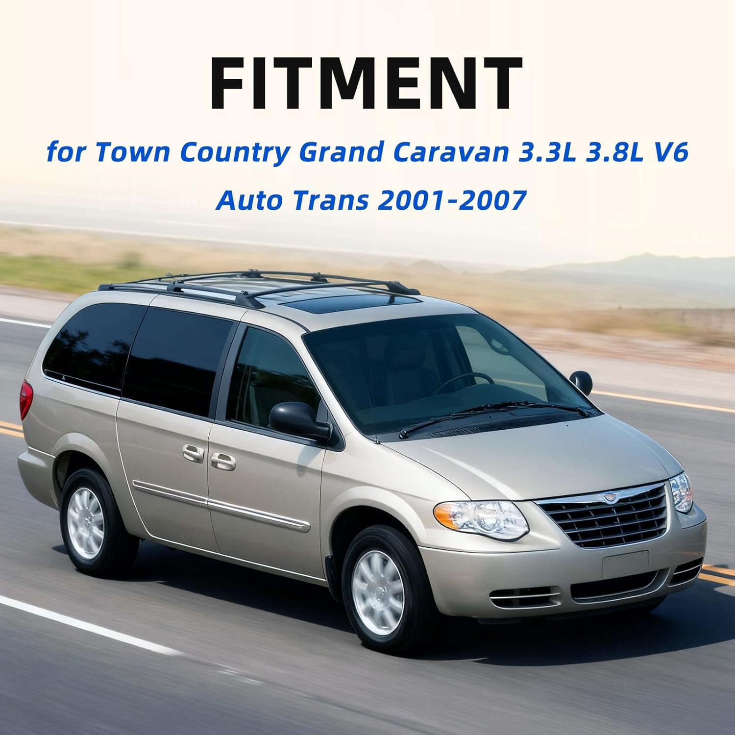 Engine Motor and Transmission Mount Kit for Town Country Grand Caravan 3.3L 3.8L V6 Auto Trans 2001-2007 4861269AD 4861271AA 4861273AA 4861295AA