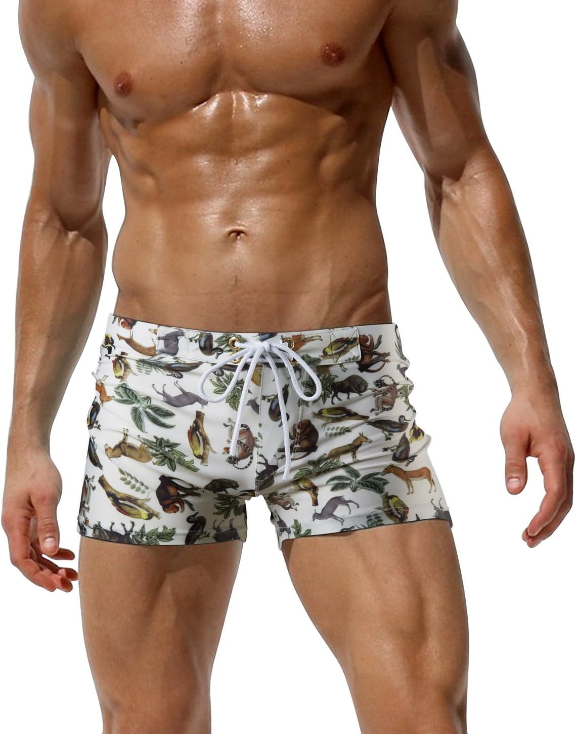 AustinBem Swimwear Men Rings Print Swim Short Gay Men Swim Briefs 228 … (US X-Small/Tag S (25”-27”), 05)