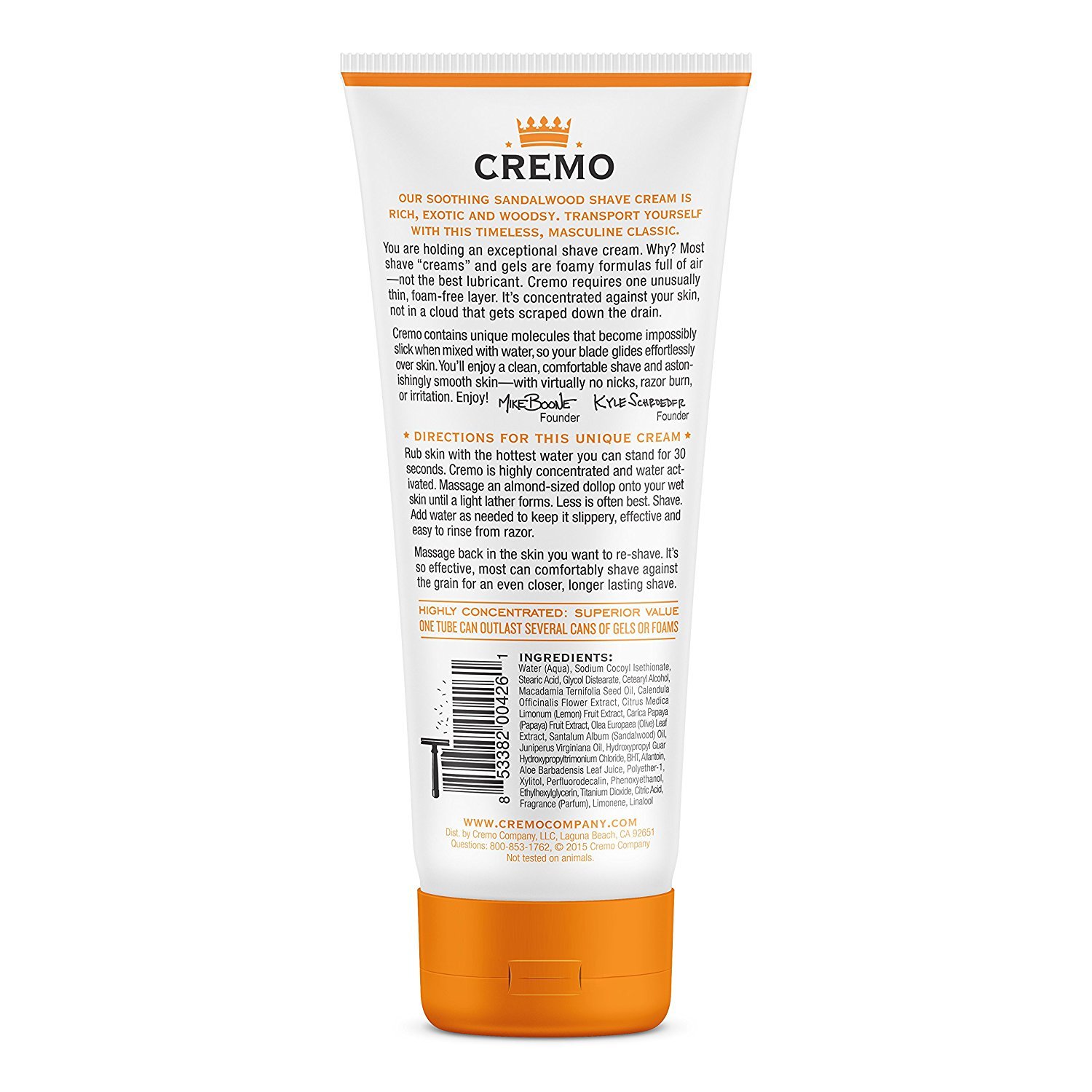 Cremo Shaving Cream, Sandalwood, 6 Ounce (Pack of 12) - Image 2