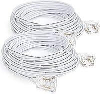 Vista 13 de HitLights El kit de conector de tira LED de 2 pines y 0.394 in incluye conector sin huecos, conectores de puente, conector de coleta, hembra de CC