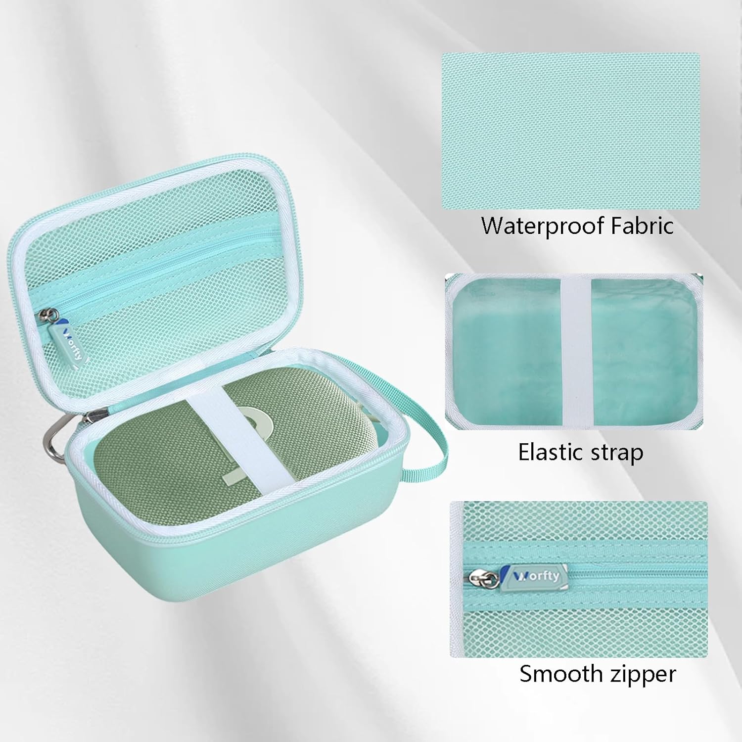 Storage Case for soundcore Select 4 Go Bluetooth Shower Speaker by Anker, Case Only (Green) - Image 8