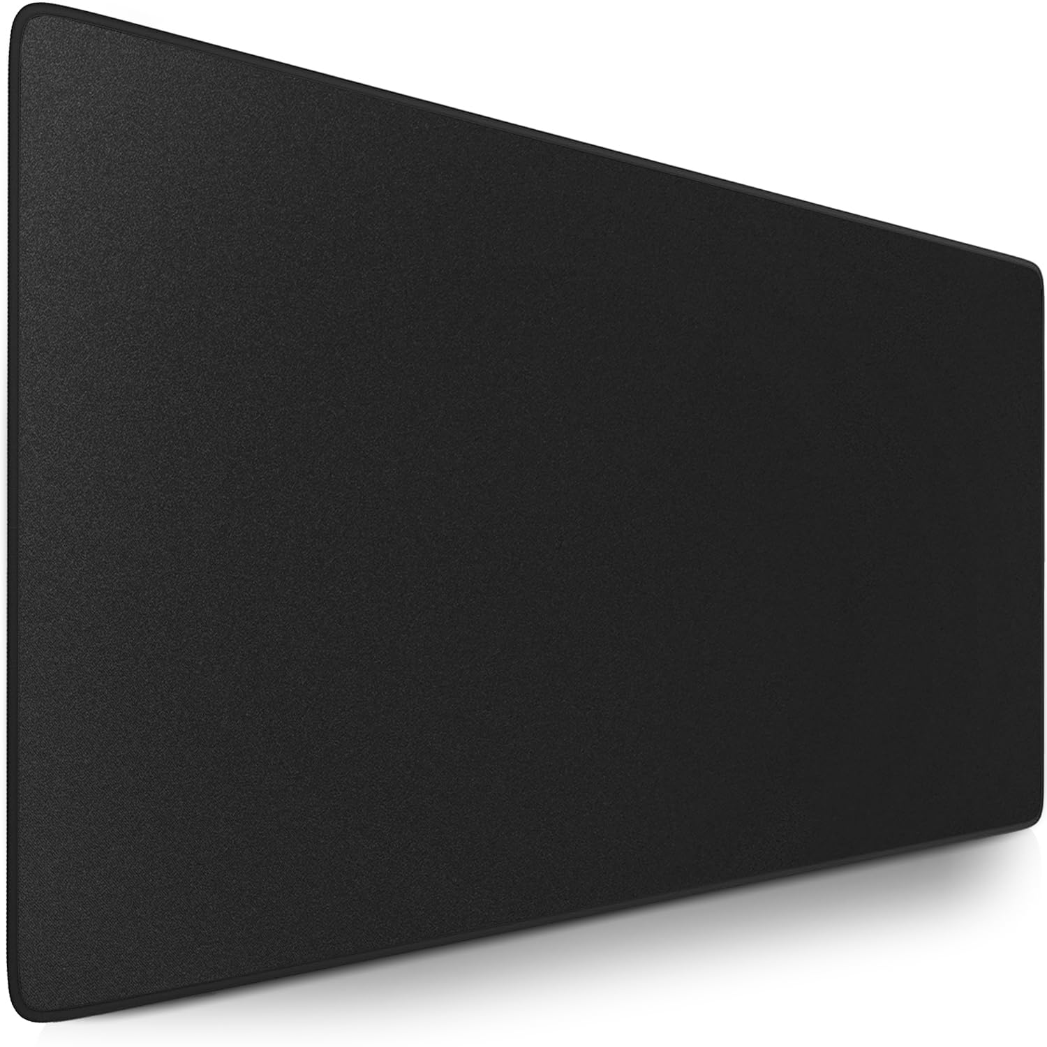Sidorenko Gamingowa podkładka pod mysz XXL w kolorze czarnym, duża podkładka pod mysz 1200 x 600 mm, antypoślizgowa podkładka na biurko do biura, mata biurkowa z krawędziami bez frędzli, precyzyjna i