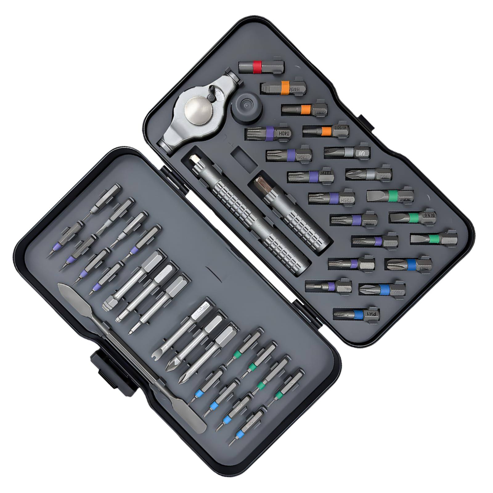 Ordinaryone 47 In 1 Screwdriver Set With Alloy Steel Shafts And Handle For Professional Repairs Ratcheting Screwdriver