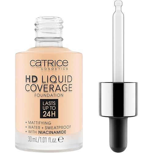 Catrice | HD Liquid Coverage Foundation | High & Natural Coverage | Vegan & Cruelty Free (002 | Porcelain Beige)