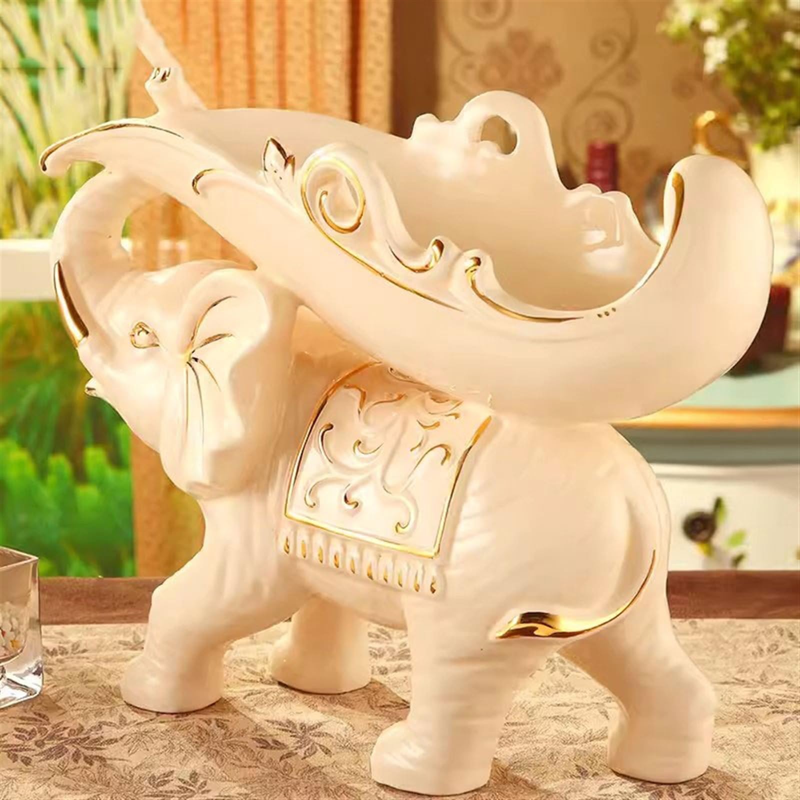 Uchwyt na butelkę wina Stojak na wino wisiorek Home dekoracyjne prezenty kreatywny ceramiczny stojak pod telewizor Fortune Elephant chłodziarka do wina salon Przechowywanie butelek wina