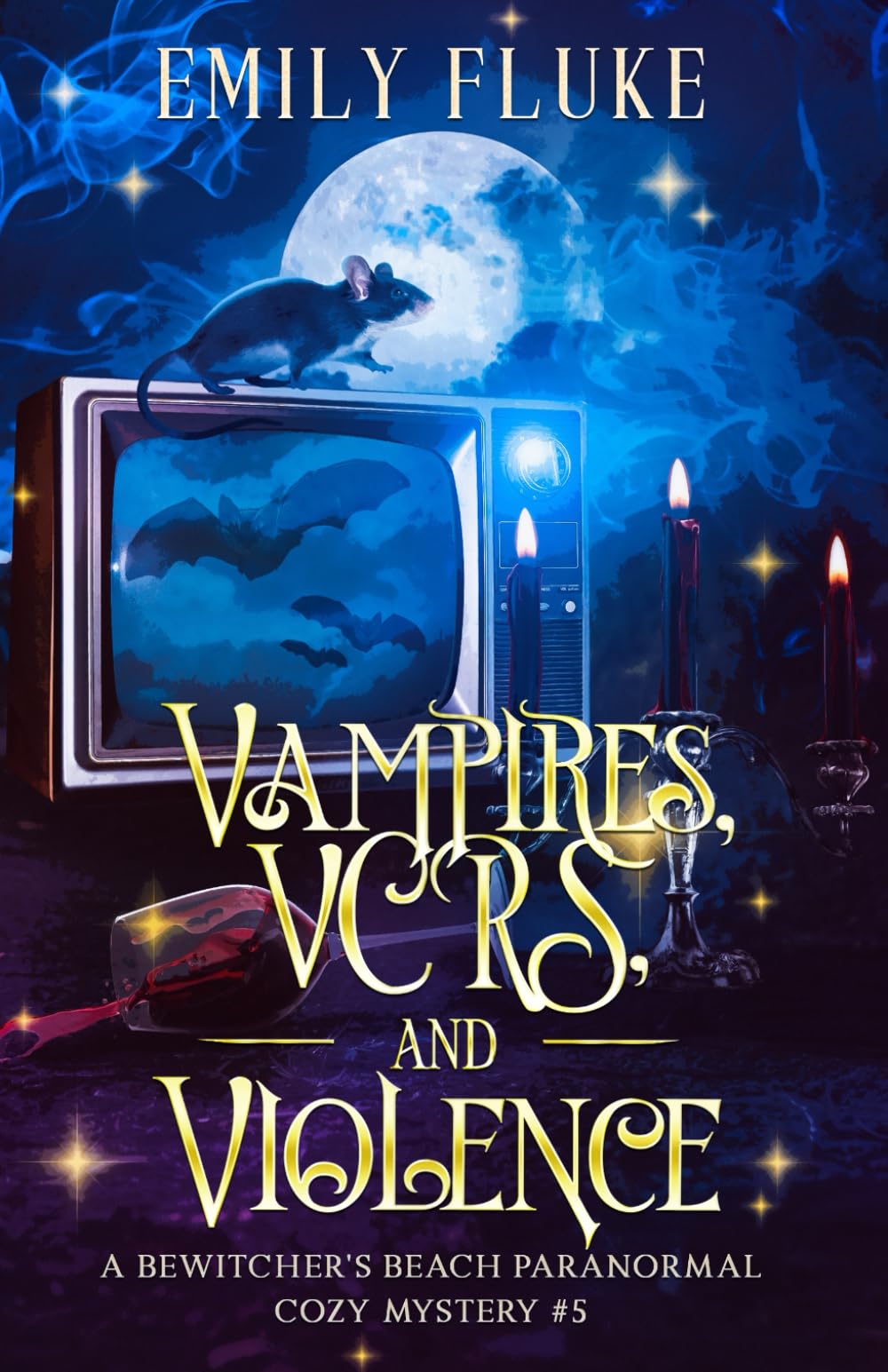 Vampires, VCRs, and Violence: A Bewitcher’s Beach Book #5 (Bewitcher's Beach Paranormal Cozy Mysteries)