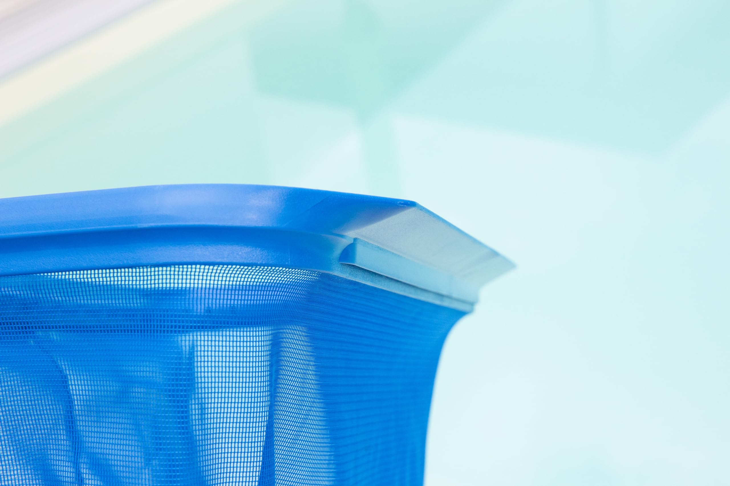 Steinbach eliminando Le Foglie di Piscine Fuori Terra a Rete con Montatura di plastica Rinforzato e Attacco per Asta telescopica, Blu, 515 x 235 x 410 mm