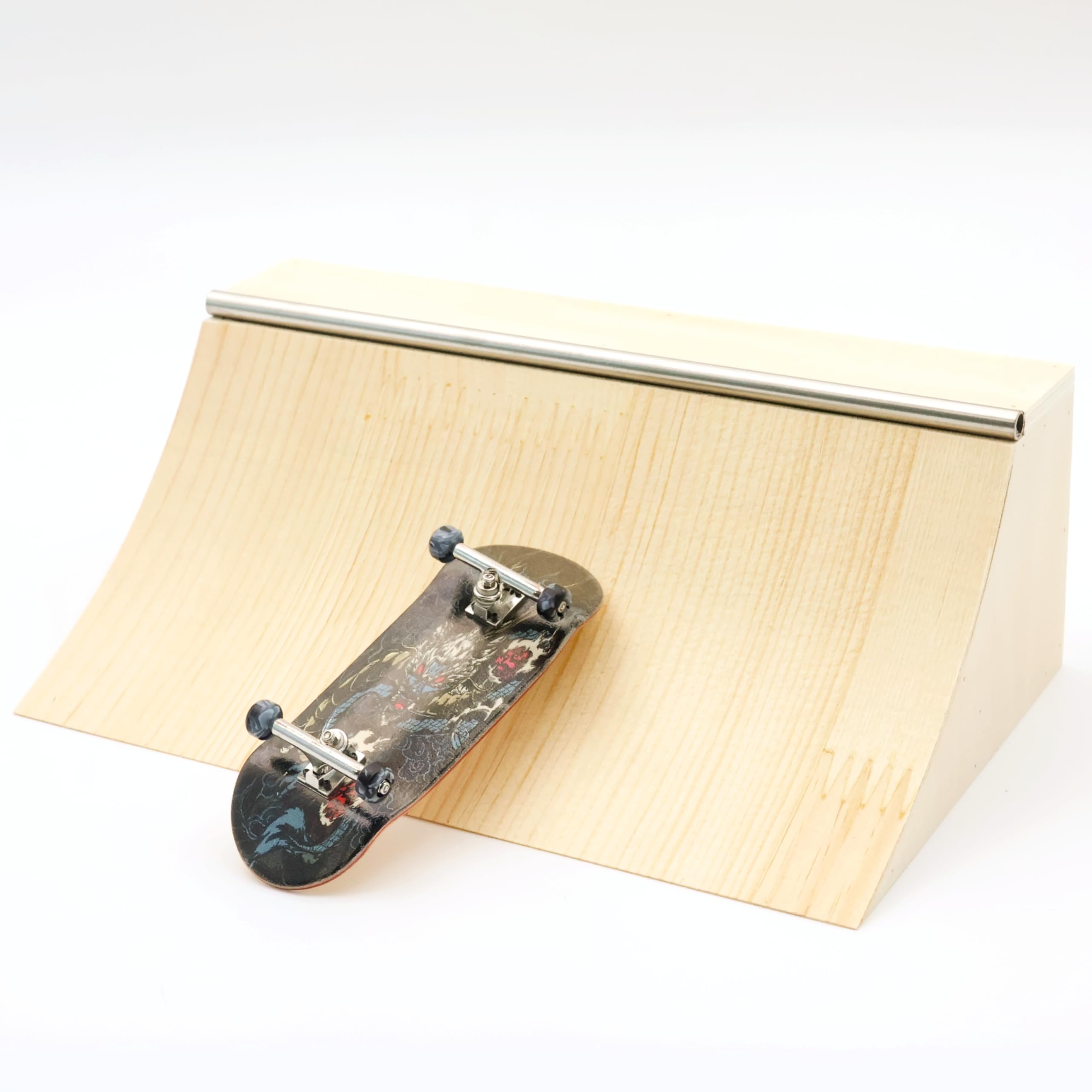RACOFSB Wooden Fingerboard Ramp Handmade Pro Quarter Pipe Obstacles