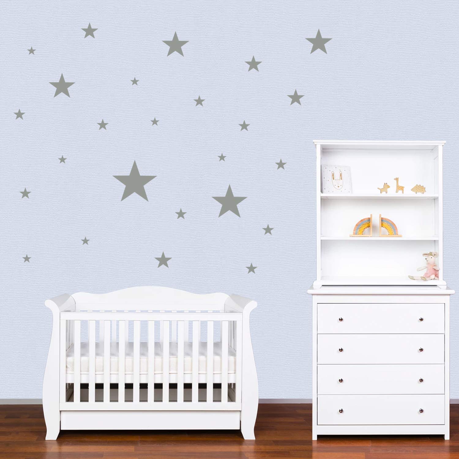 32 Adesivi Murali Stelle Per Cameretta | Decorazione Parete | Nero, Facili Da Applicare - Foto 2