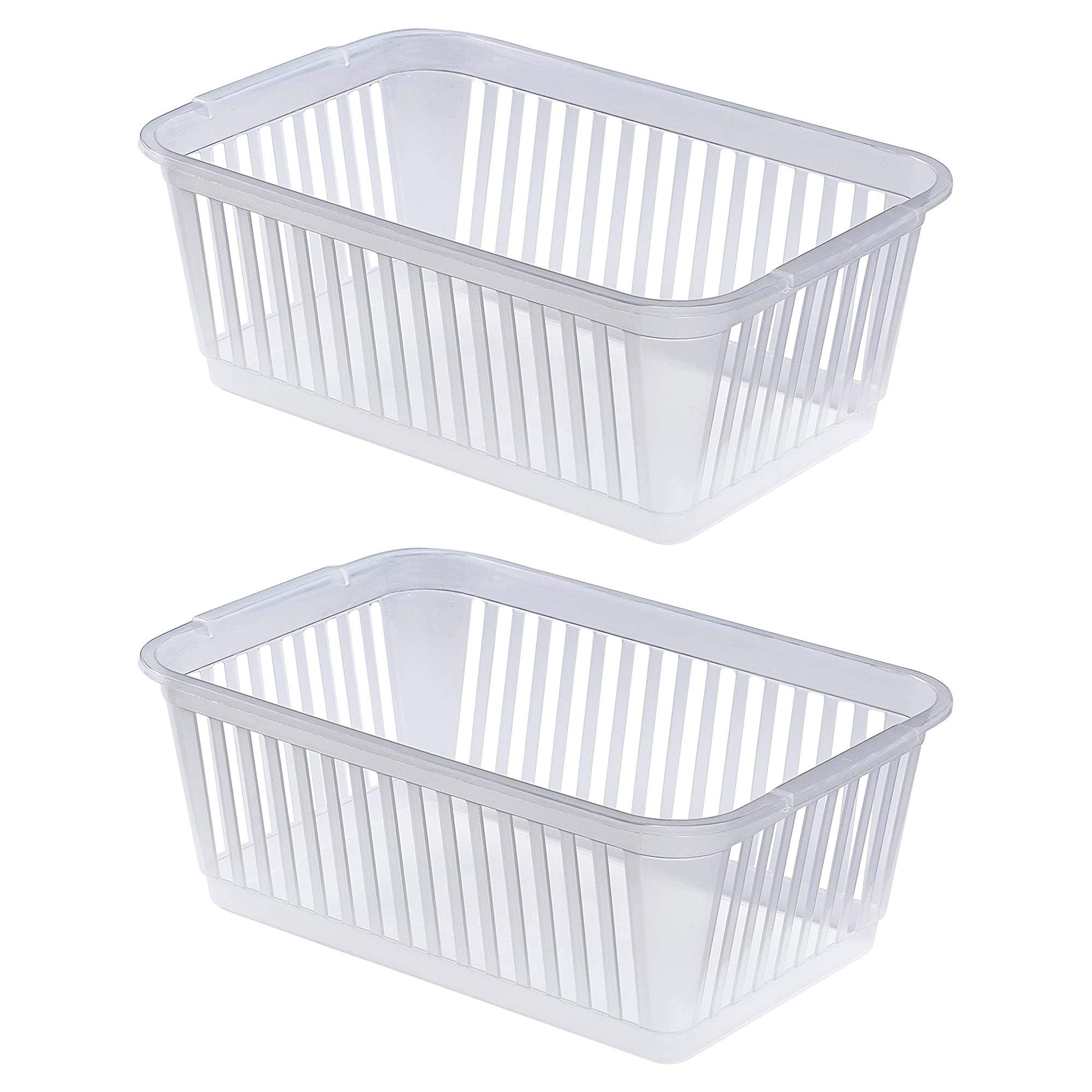 Whitefurze 30Cm Clear Handy Storage Basket - Clear / 1