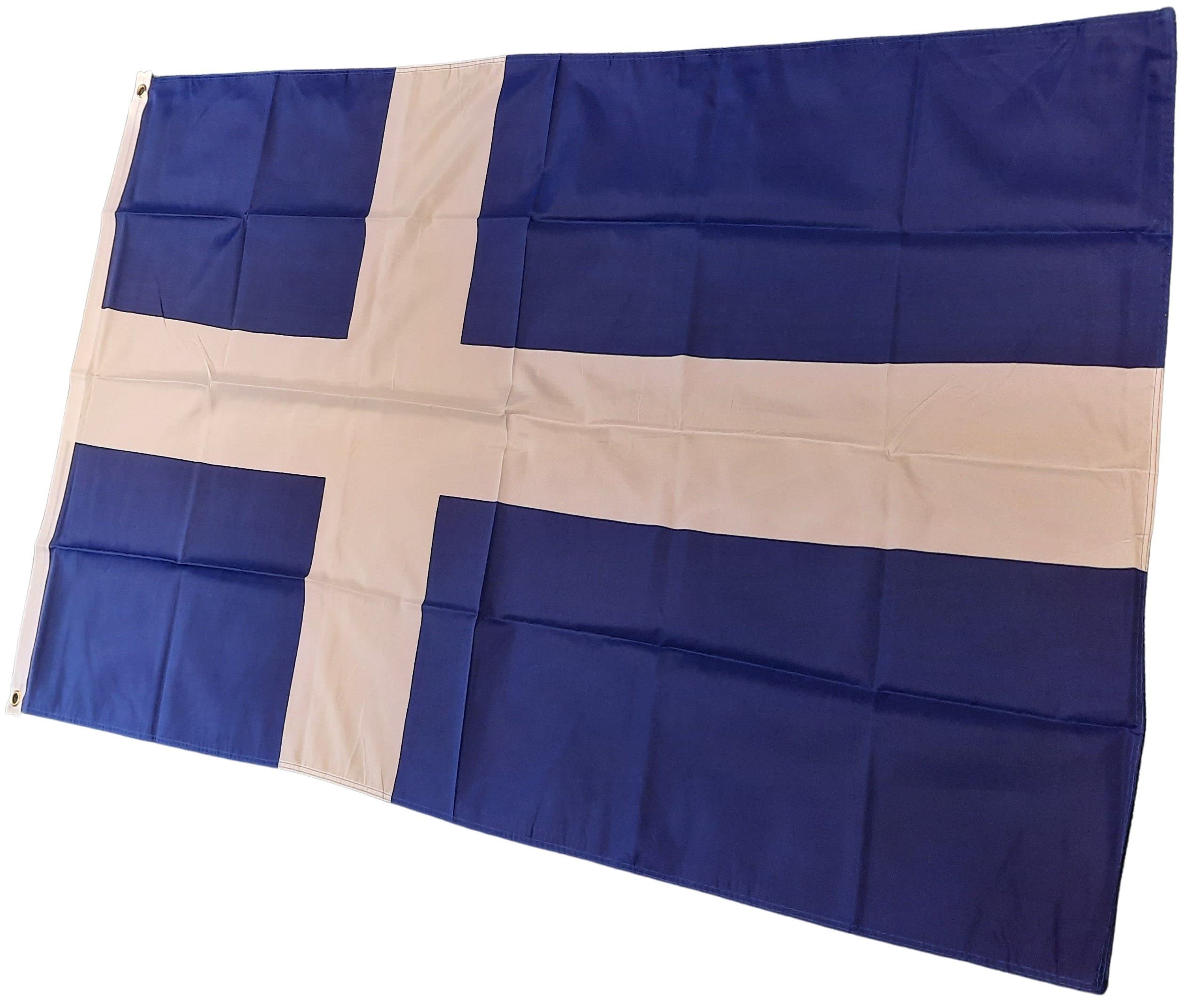 NWFlags Shetland Islands Flag 3ft x 2ft 75d Premium Polyester Suitable For Flagpoles, Multi Colour