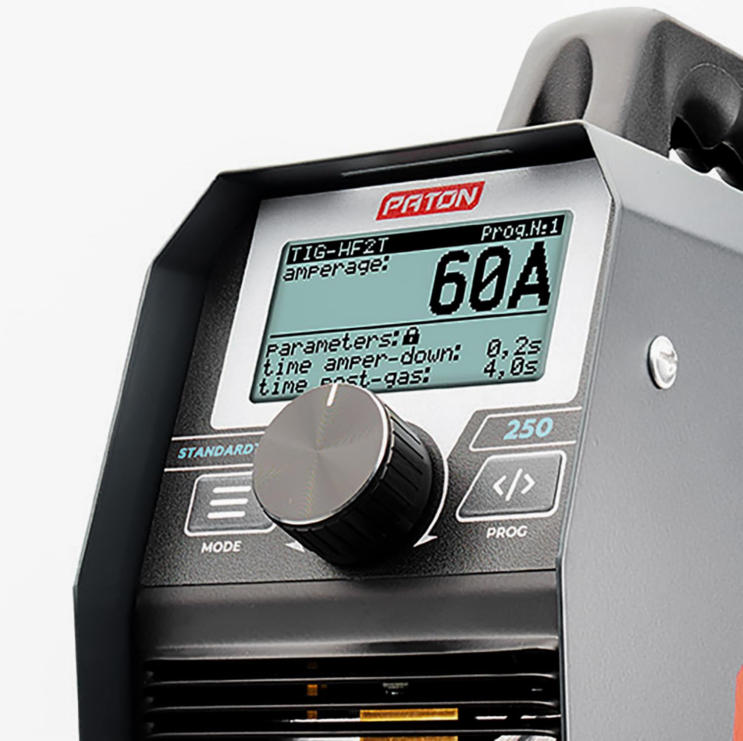 PATON StandardTIG-250 (WAM) 250A profesjonalna spawarka TIG 230V – zestaw TIG DC do stali i aluminium, cyfrowa spawarka inwertorowa, idealna do TIG z gazem