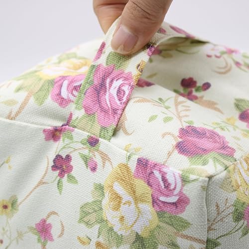 Vista 110 de Tope de puerta decorativo con peso, tope de puerta de tela con asa, cubo cuadrado resistente, protectores de pared para el hogar, oficina, A