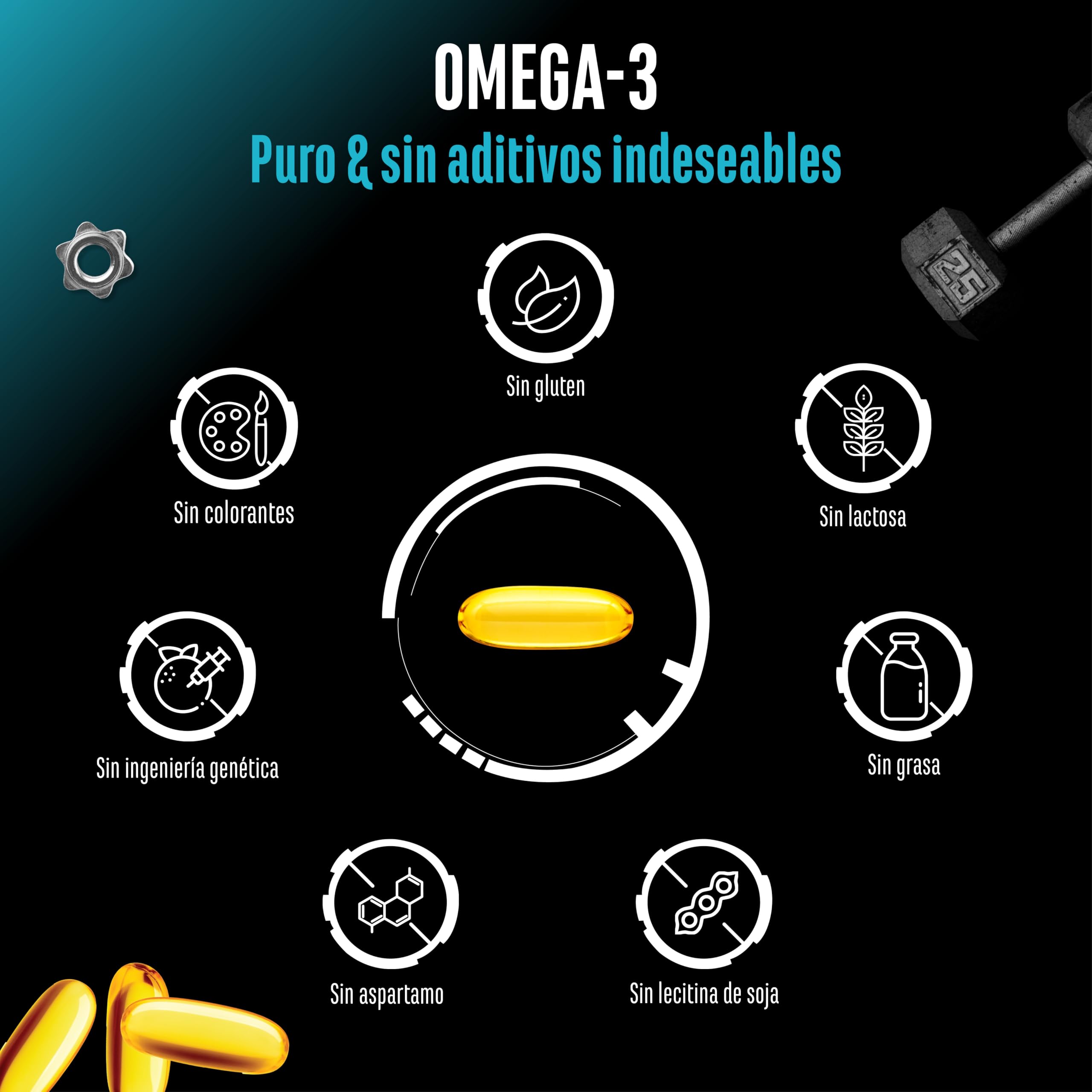Omega 3 alta dosis 4000 mg 300 capsulas aceite de pescado 80 por ciento acidos grasos con 2000 mg epa y 1000 mg dha forma trigliceridos naturales purificado proceso avanzado