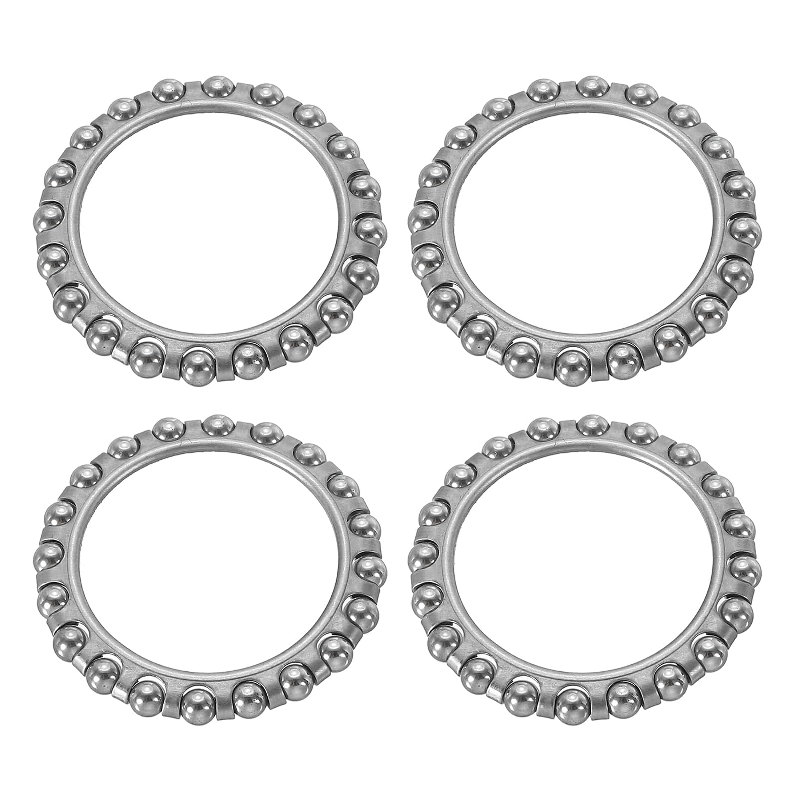 PATIKIL Bike Ball Crank Bearing 37mm x 20 Balls, 4 Pack Stainless Steel Bicycle Bearings Replacement Bike Parts Repair Accessories for Bike Front Rear, Silver