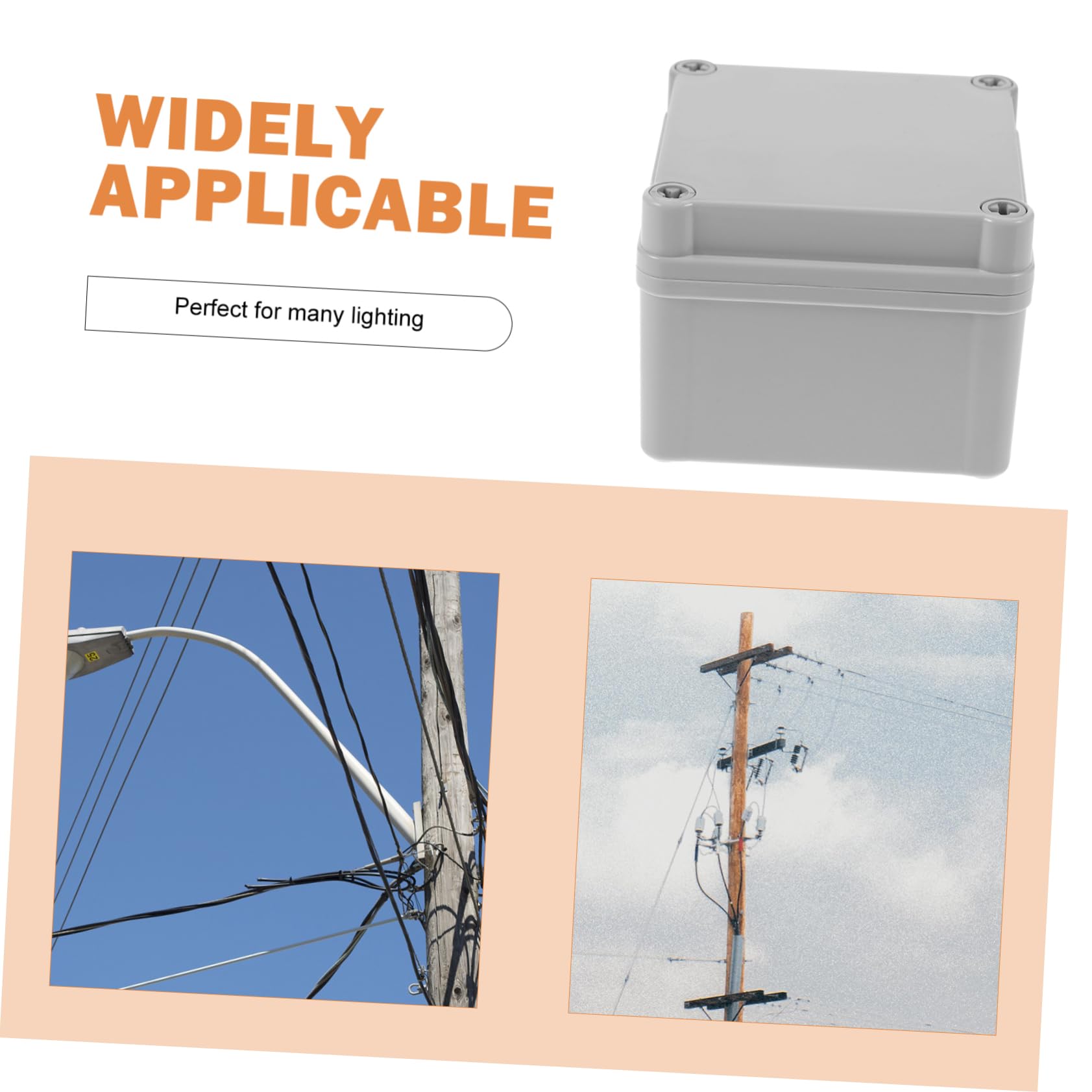 4pièces Boîte De Jonction Électrique Plastique Étanche Pour Extérieur Câblage Installation Rapide Et Pratique Résistante Aux Impacts Isolation Électrique Idéale Pour