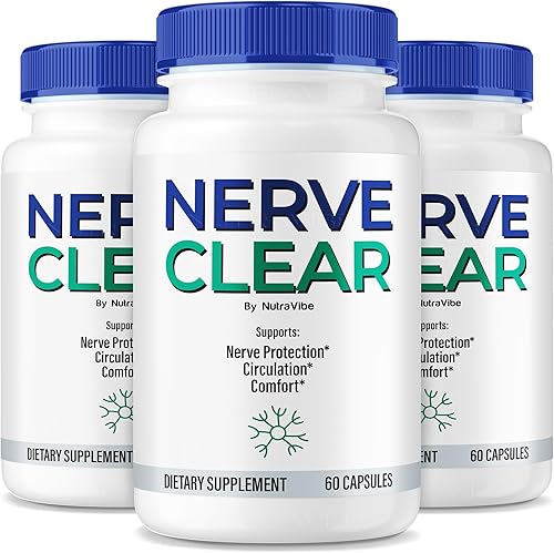 (3 unidades) Nerve Clear - Suplemento completo de apoyo para la salud nerviosa  Función nerviosa saludable y comodidad  Píldoras naturales