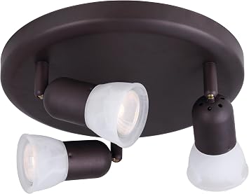 CANARM LTD. ICW356A03ORB10 James 3 Bulb Ceiling/Wall Light, Oil Rubbed Bronze