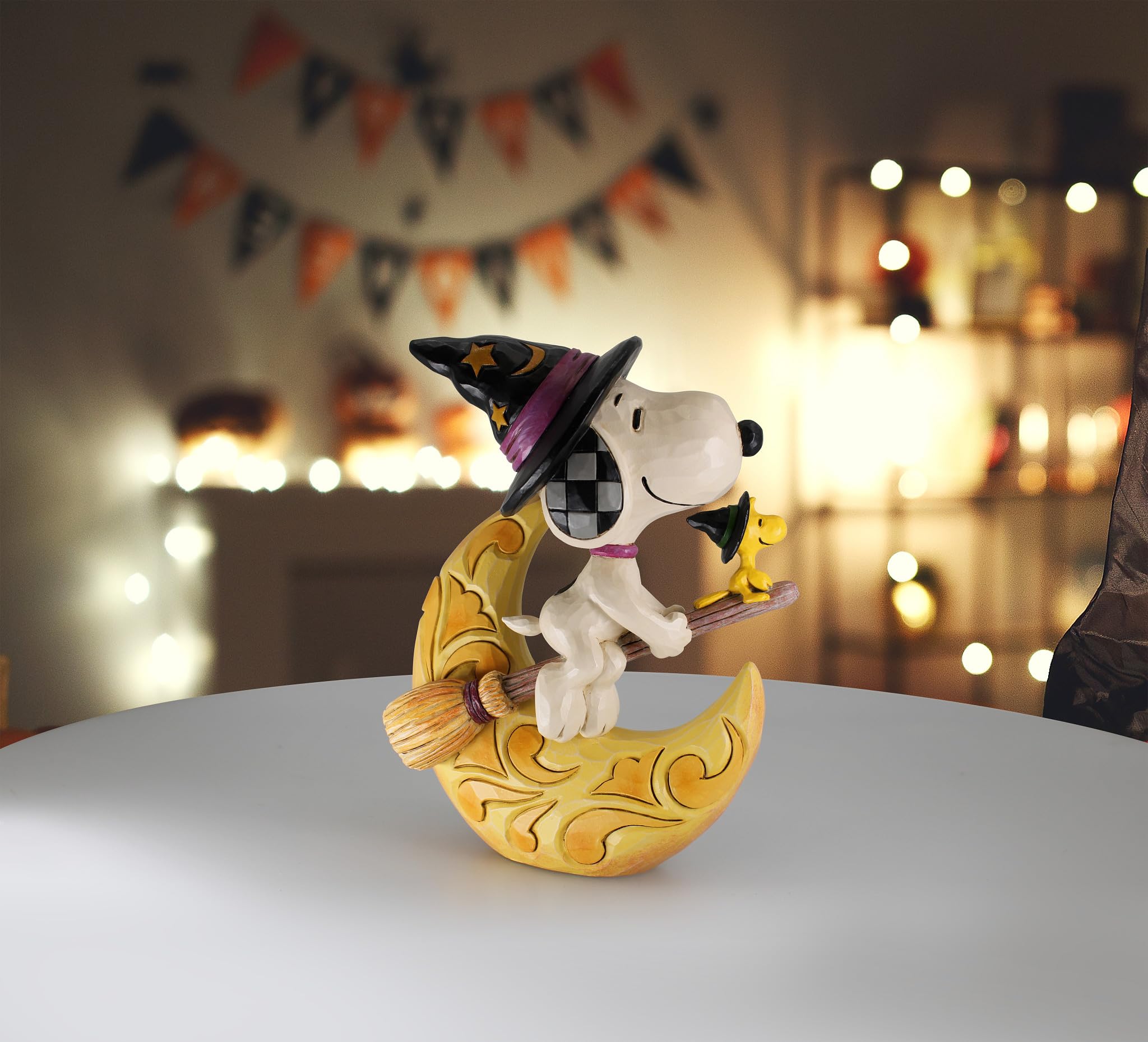 Enesco Peanuts by Jim Shore Midnight Ride (Snoopy Witch) Statuetta