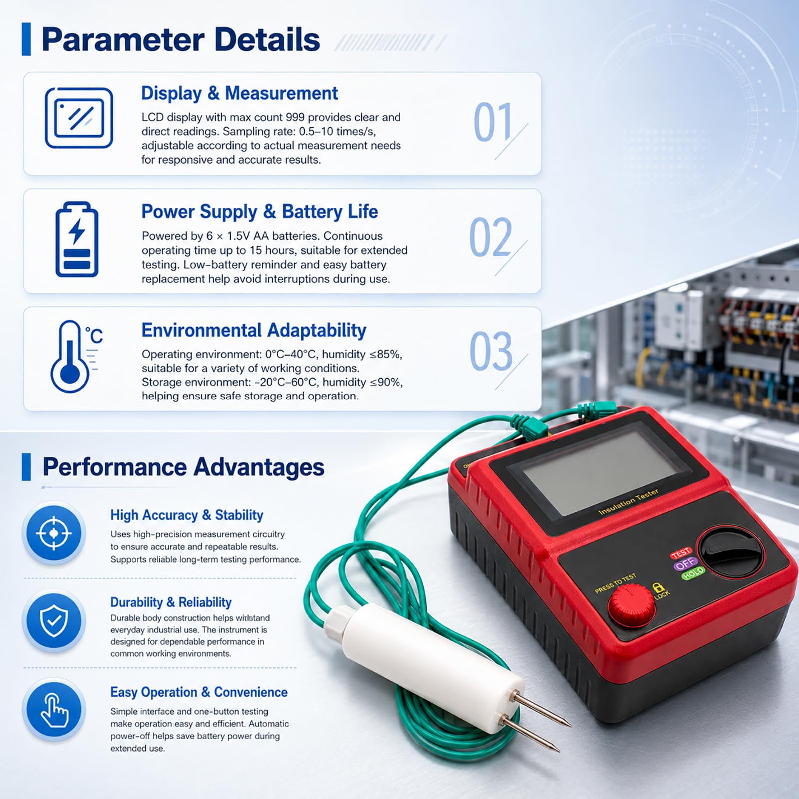 Beschichtungsimpedanztester, digitales Leitfähigkeitsmessgerät mit korrosionsbeständiger Sonde für wasser- und ölbasierte Beschichtungsmessung, genaue Messwerte