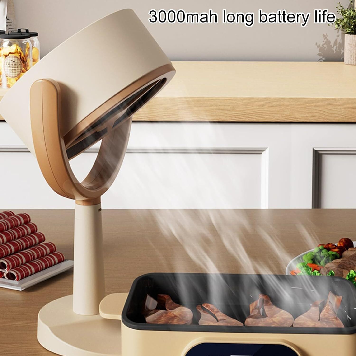 Mini Cappa Aspirante Da Tavolo - Portatile, Regolabile, Con Alimentazione USB Per Cucine Piccole - Foto 12