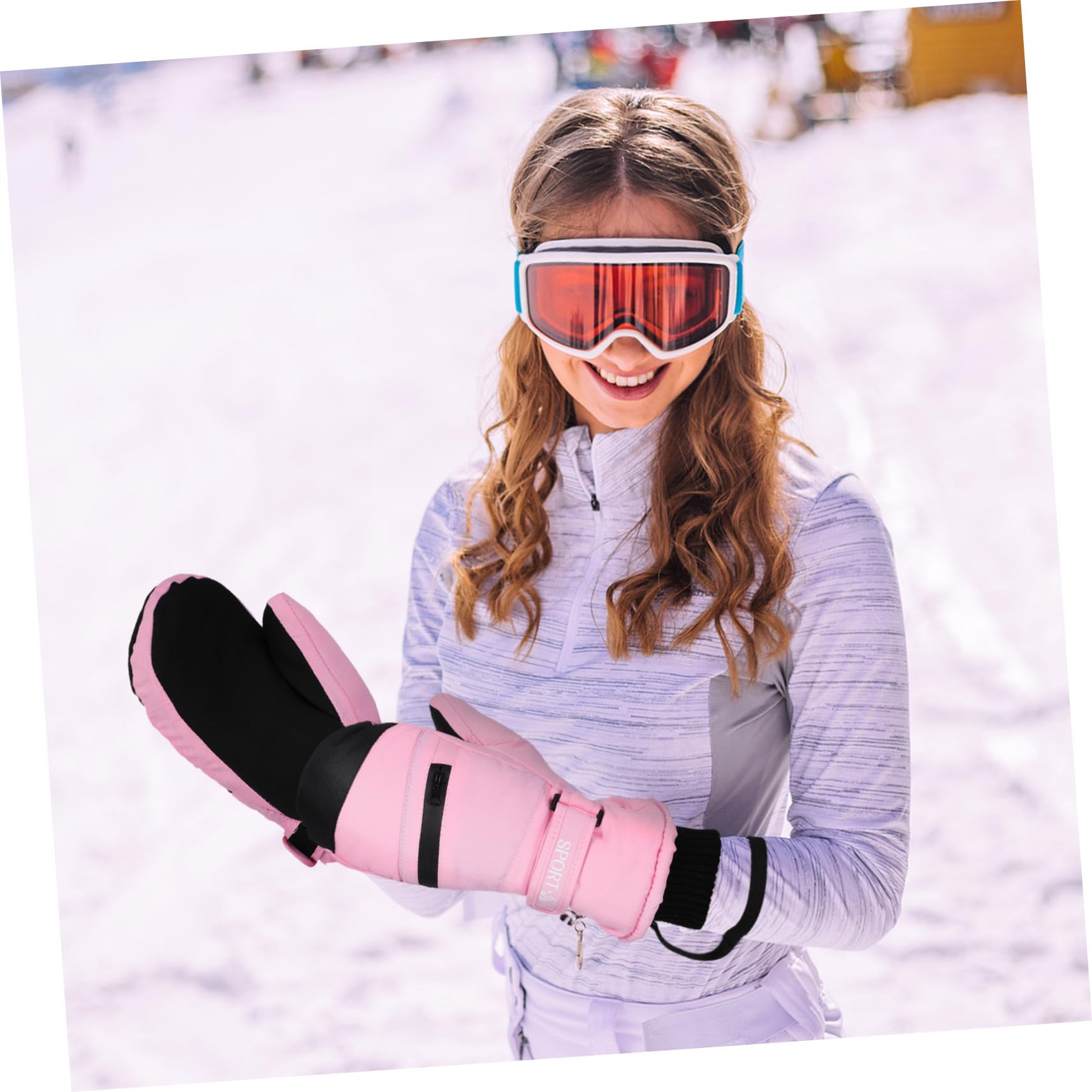 TOYANDONA Guantes Térmicos Impermeables y Cortaviento para Trabajo y Esquí con Pantalla Táctil Cálidos y Flexibles para Hombre y Mujer Talla XL