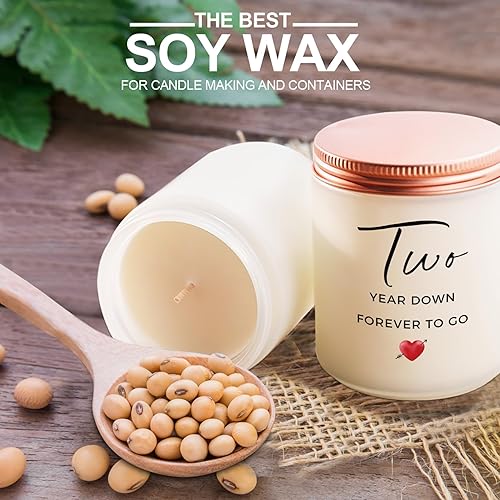 Vista 70 de Divertidas velas de aniversario para ella y él – Humorístico novio romántico, novia, marido, esposa, regalo de aniversario de boda, aroma a lavanda