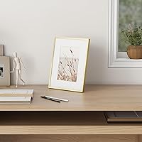 Vista 119 de Fun Memories Portarretratos de metal de 16 x 20 pulgadas con paspartú de 11 x 14 pulgadas, acabado de aluminio cepillado, parte delantera de vidrio