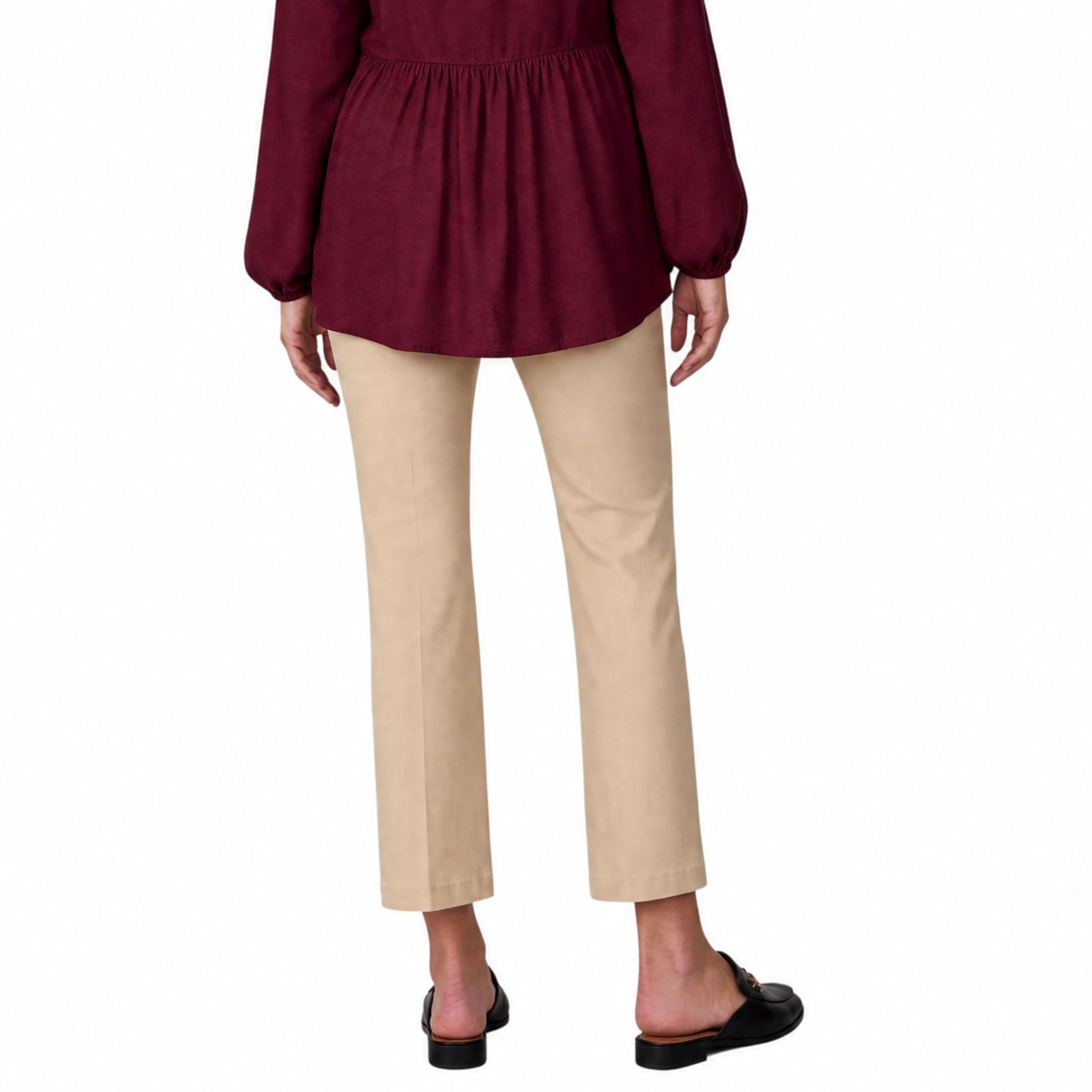 Motherhood Maternity Pantalón de Maternidad Cómodo, Súper Elástico sobre El Vientre, Ajustado, Casual, para El Trabajo, Xs-3x - Pantalones de Vestir Mujer