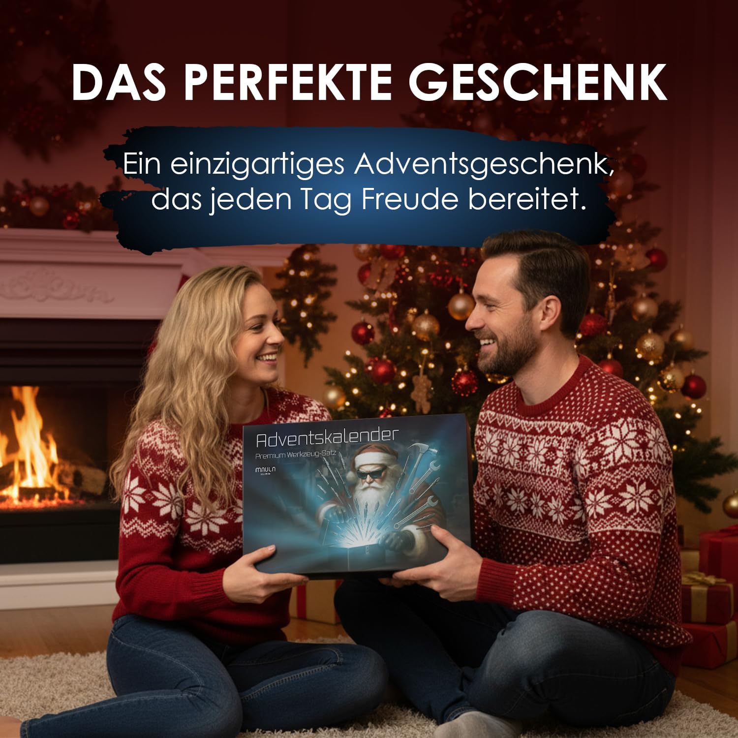 Werkzeug Adventskalender 2026 – Für Männer mit 24 Tools & Zubehör – Werkzeug für Heimwerker, Bastler & Handwerker – mit Hammer, Magnetband & Tool-Set
