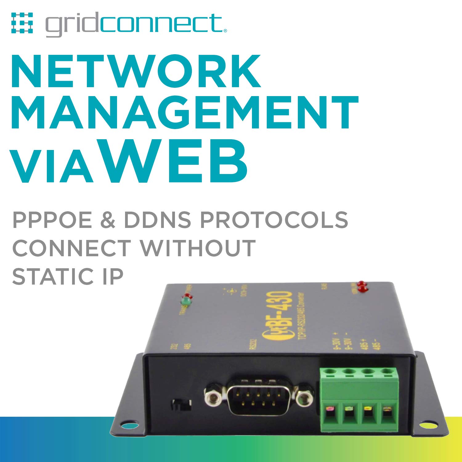 Convertitore industriale seriale RS232 Ethernet e RS485 - BF-430