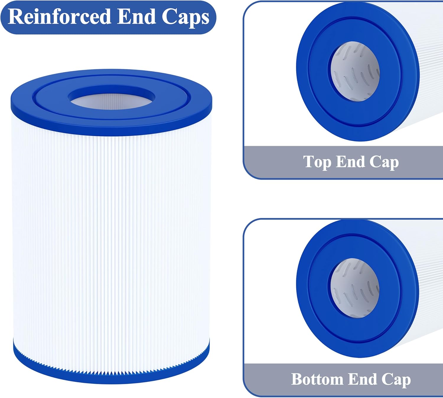 Cryspool® 04059 Filter Compatible with C-4405, FC-2387, PRB25SF, Marquis 20342, R172464, Rainbow DSF 50, APCC7062, 17-2464, 817-5010, 50 Sq. Ft Spa Filter Cartridge, 2 Pack