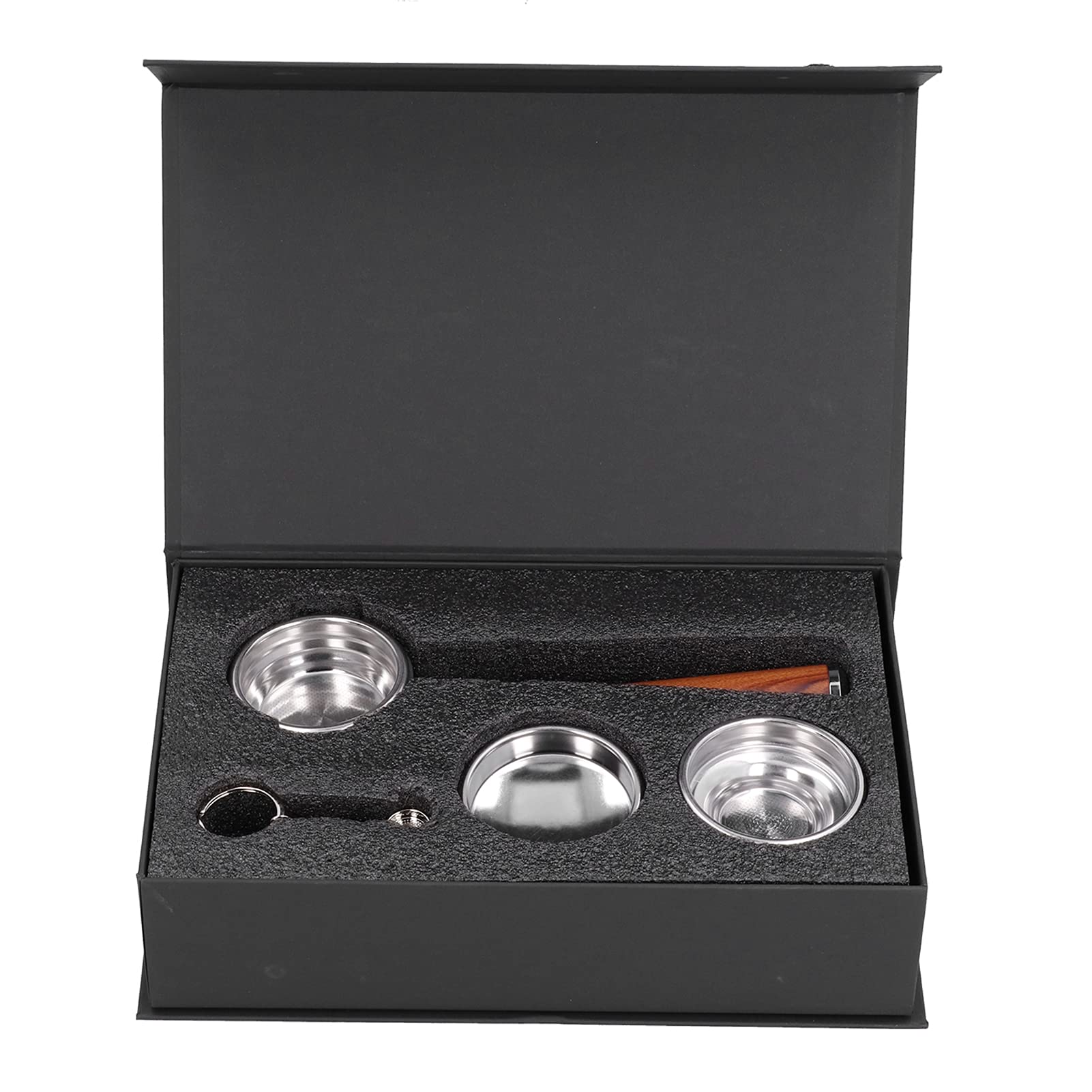 CHICIRIS Portafiltro sin fondo de 58 mm, mango de palisandro, funcionamiento estable, textura suave, agarre cómodo, utensilios de café para máquinas materiales (#1)