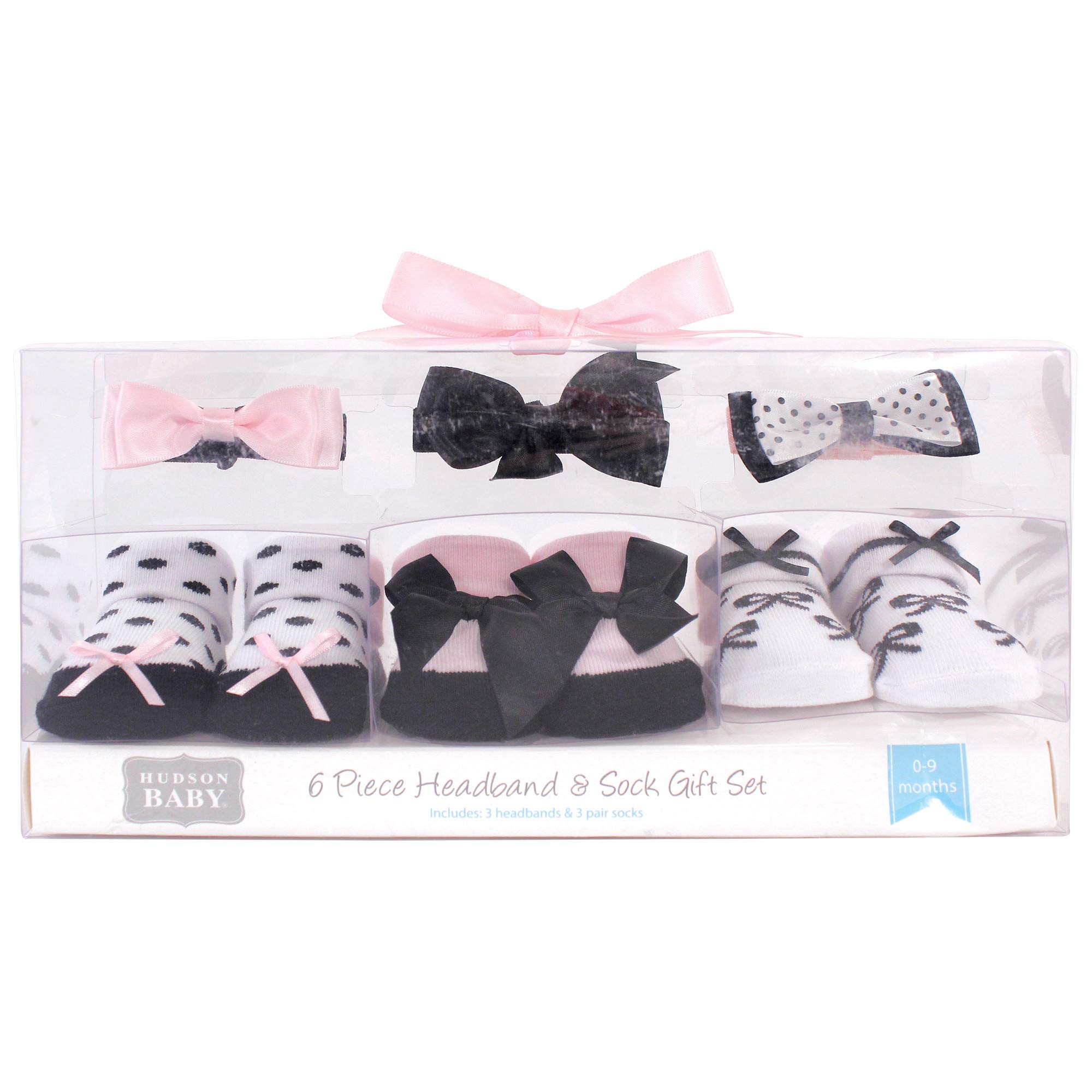 Hudson Baby Opaska na głowę Niemowlęta - dziewczynki Headband and Socks Gift Set
